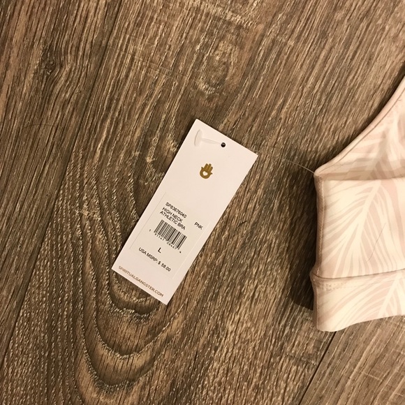 Spiritual Gangster • PINK palm print athletic bra - Picture 5 of 5